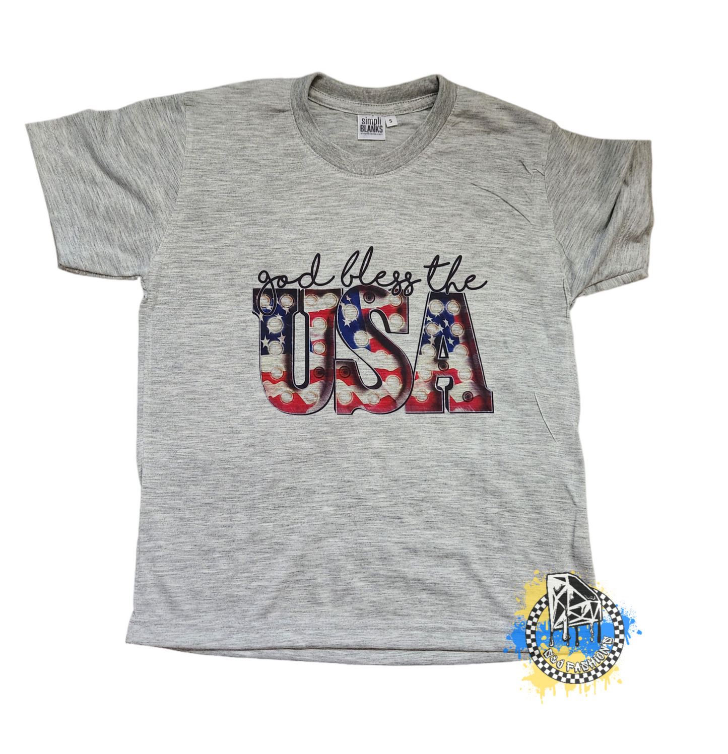 God Bless The USA 4th of July Shirt Boys Shirt Girls Shirt Ladies Shirt Mens Shirt