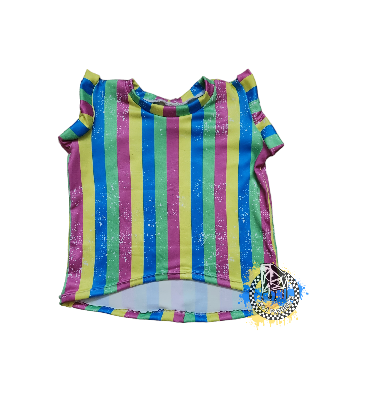 Neon Grunge Stripes Handmade