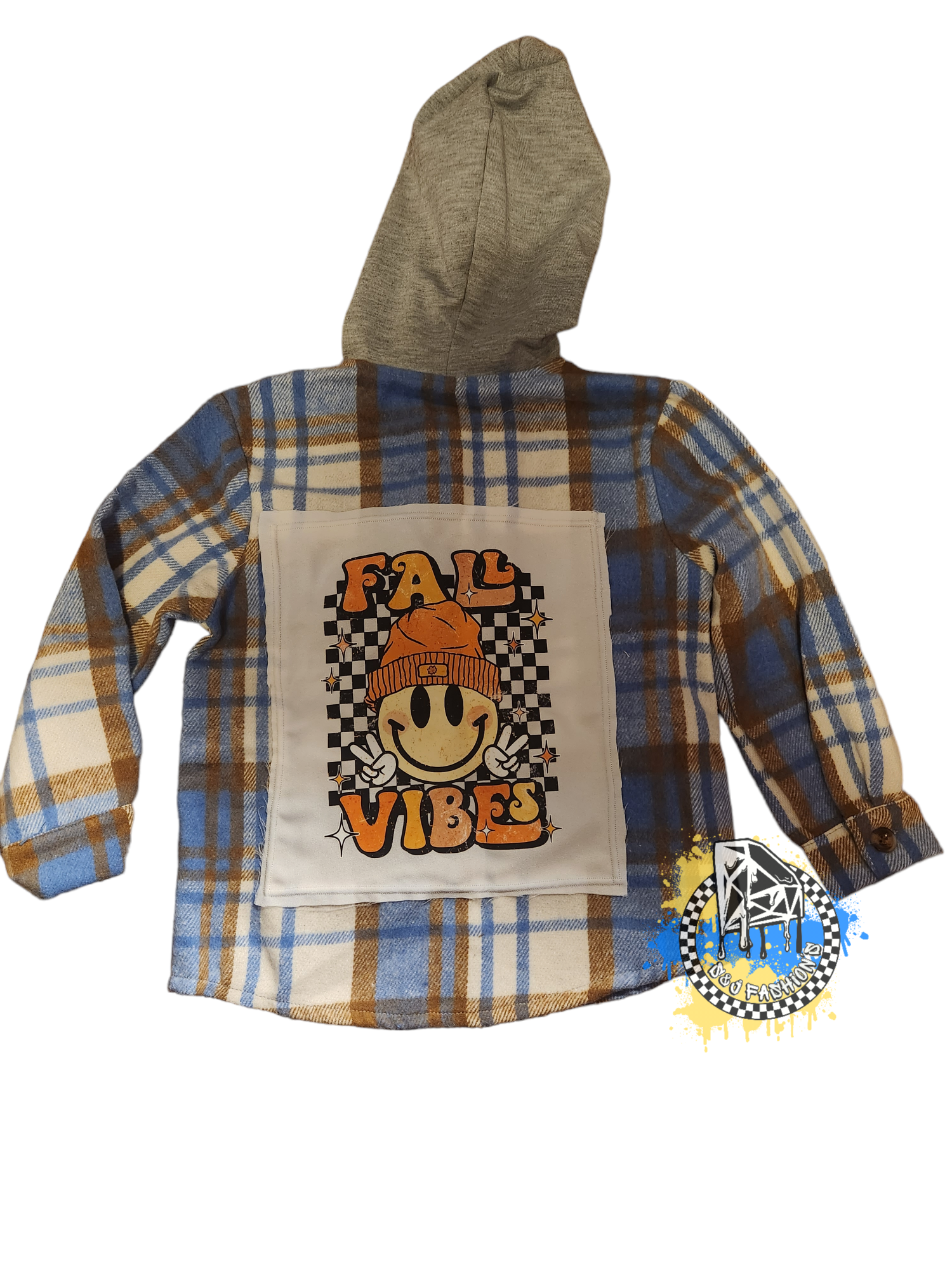 Fall Vibes Patch Flannel