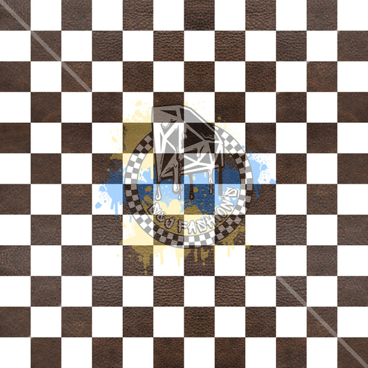 Brown Checker Handmade