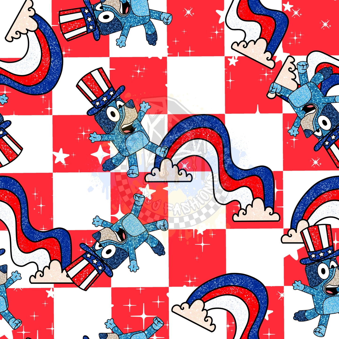 Bluey 4th of July Handmade