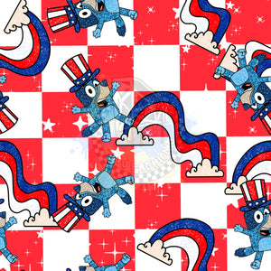 Bluey 4th of July Handmade