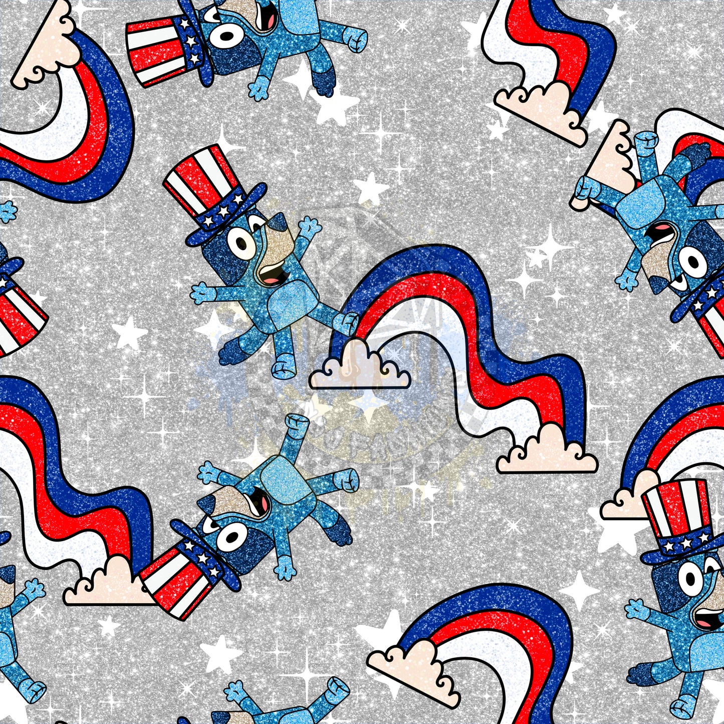 Bluey 4th of July Handmade