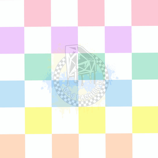 Pastel Checkers Easter Handmade