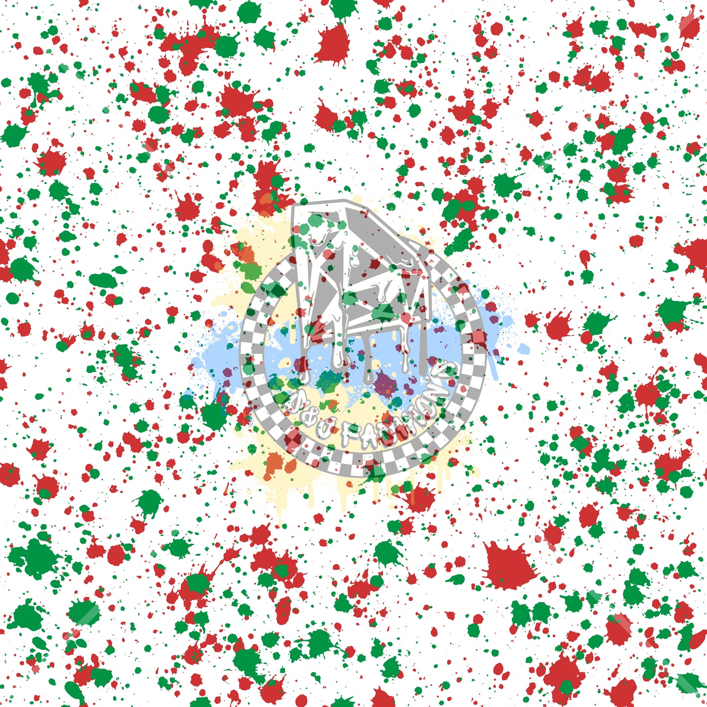 Christmas Splatter Handmade