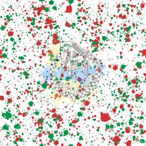 Christmas Splatter Handmade