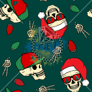 Christmas Skulls Handmade