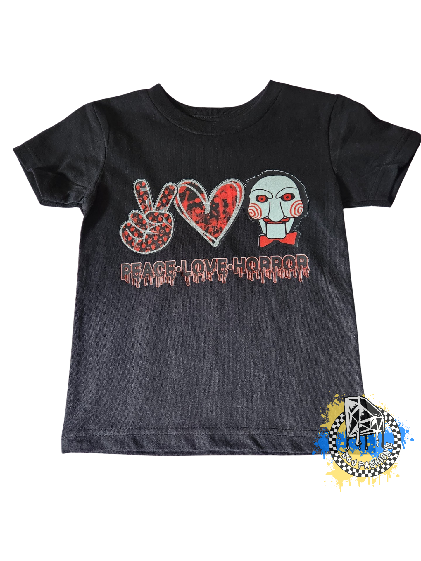 Peace Love Jigsaw Halloween Girls Shirt Boys Shirt