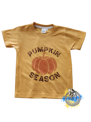 Pumpkin Season Fall  Ladies Shirt Girls Shirt Boys Shirt