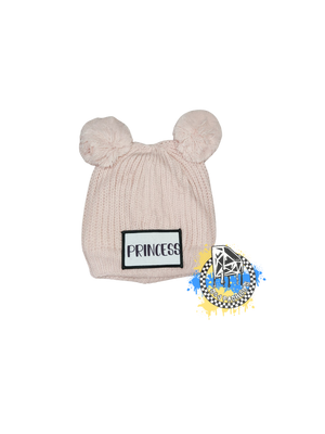 Princess Patch Pom Pom Beanie