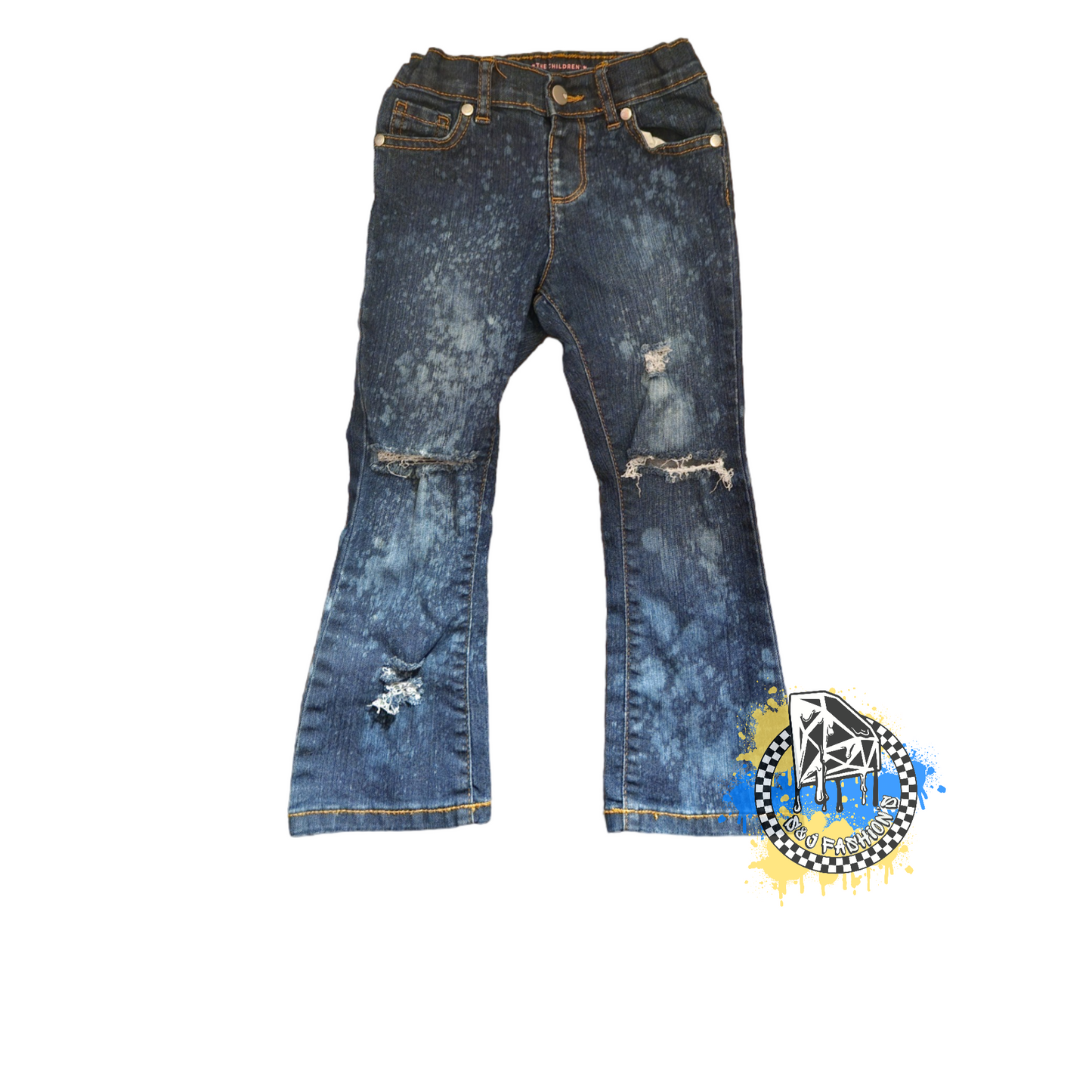 Fly Vibes Girls Distressed Jeans Boys Distressed Jeans