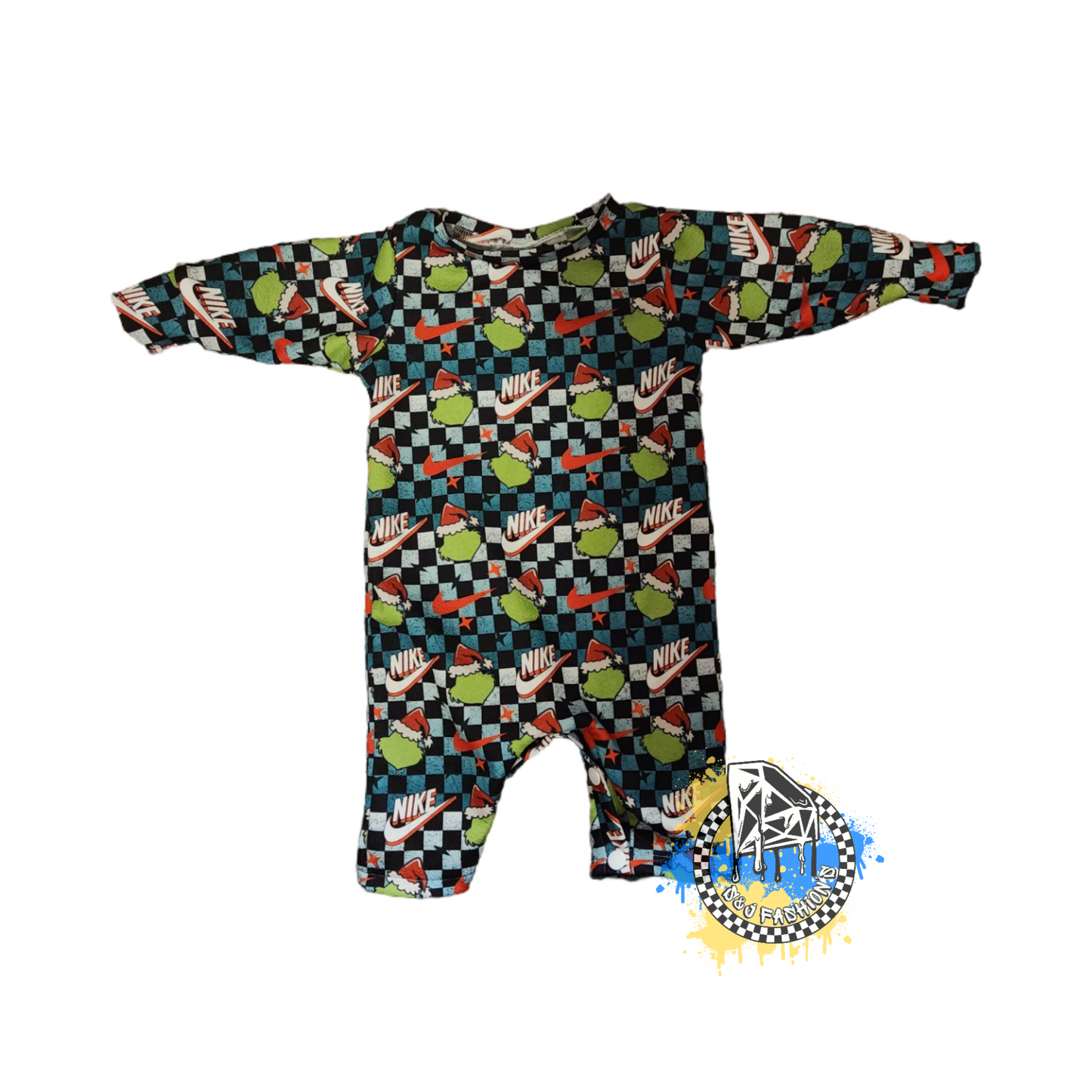 Nike Grinch Christmas Handmade