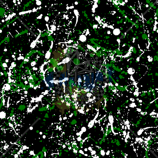 Green Splatter Handmade