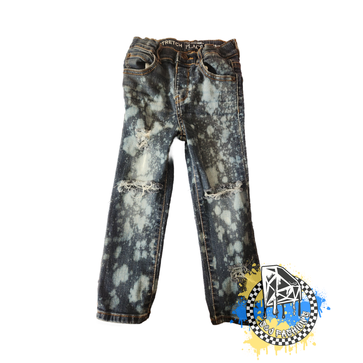 Fly Vibes Girls Distressed Jeans Boys Distressed Jeans