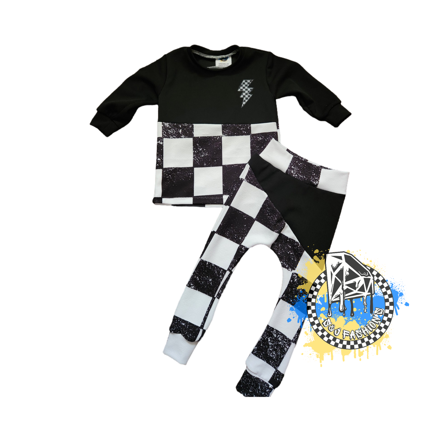 Distressed Checker Handmade