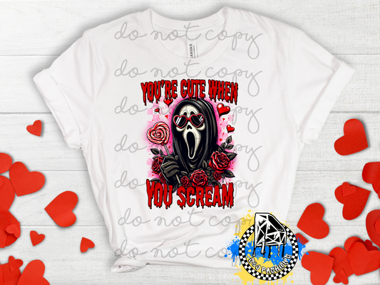 Ghostface Horror Valentine's Mens Shirt Ladies Shirt Girls Shirt Boys Shirt