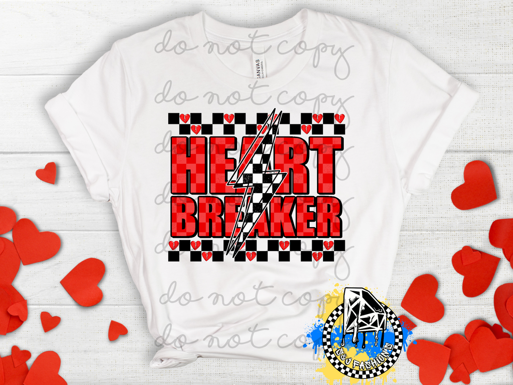 Heart Breaker Valentine's Mens Shirt Ladies Shirt Girls Shirt Boys Shirt