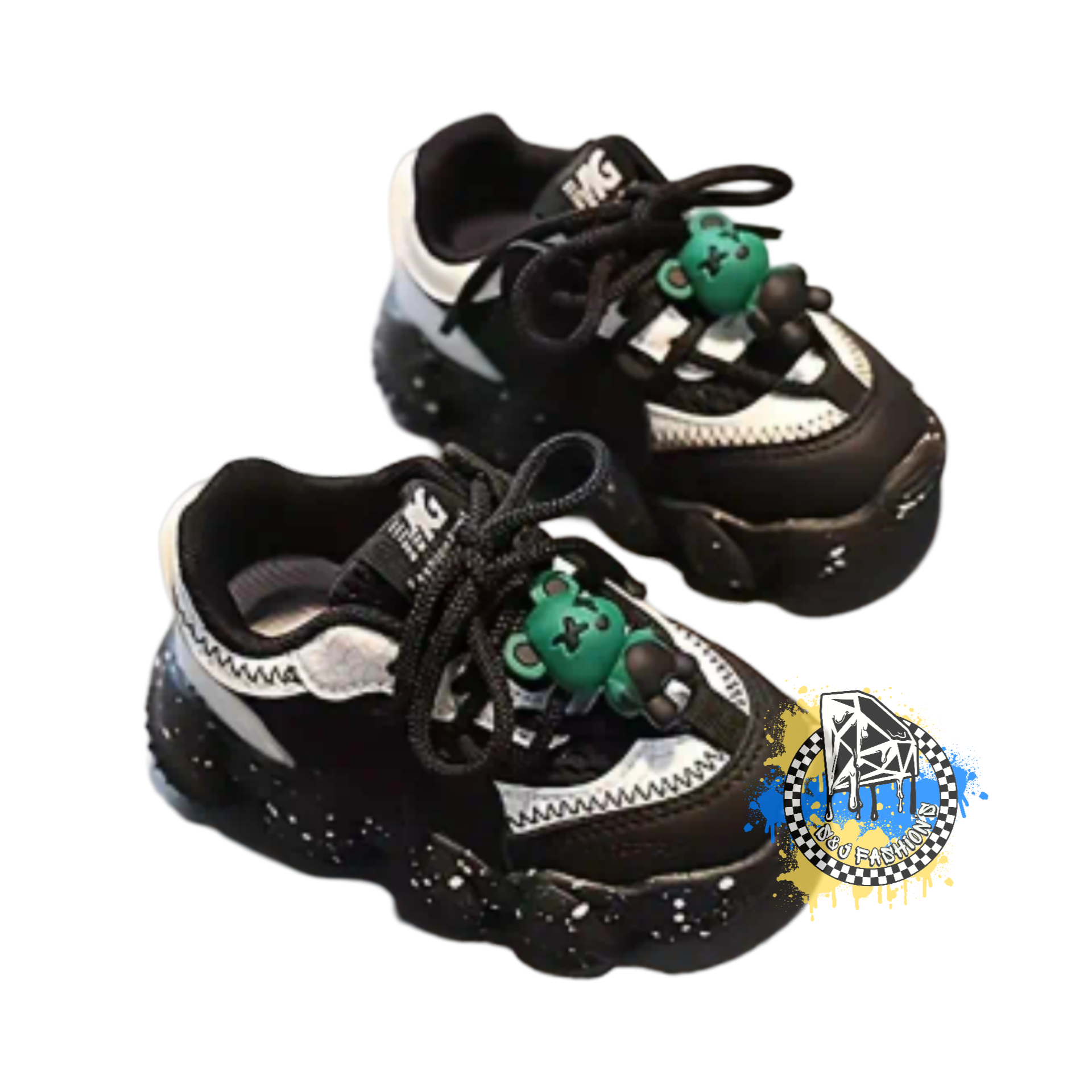 Teddy Bear Shoes Black