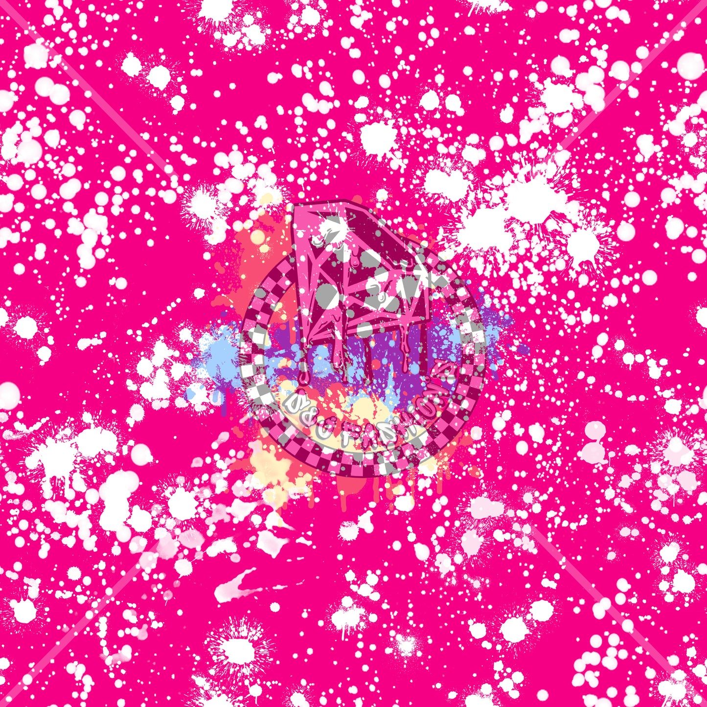 White Splatter Handmade