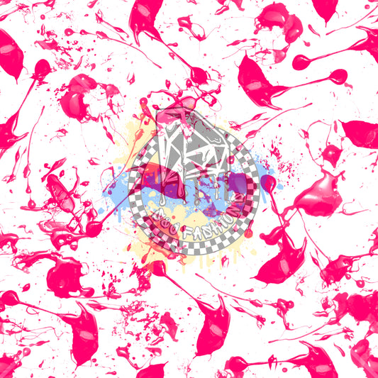 Pink Splatter Handmade