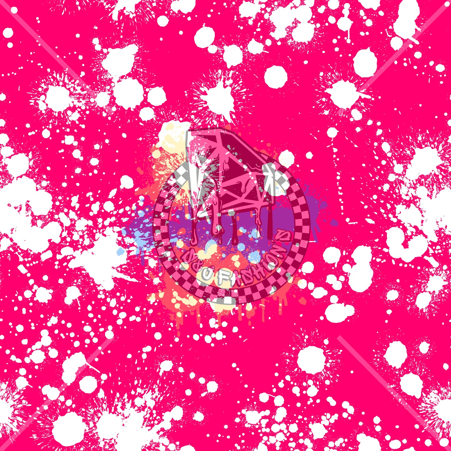 White Splatter Handmade