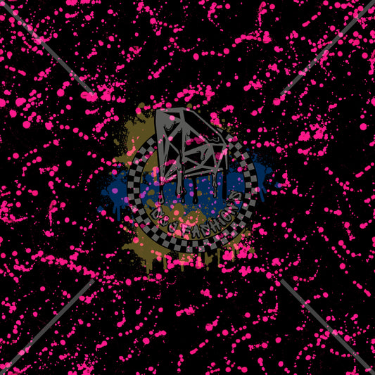Pink Splatter Handmade