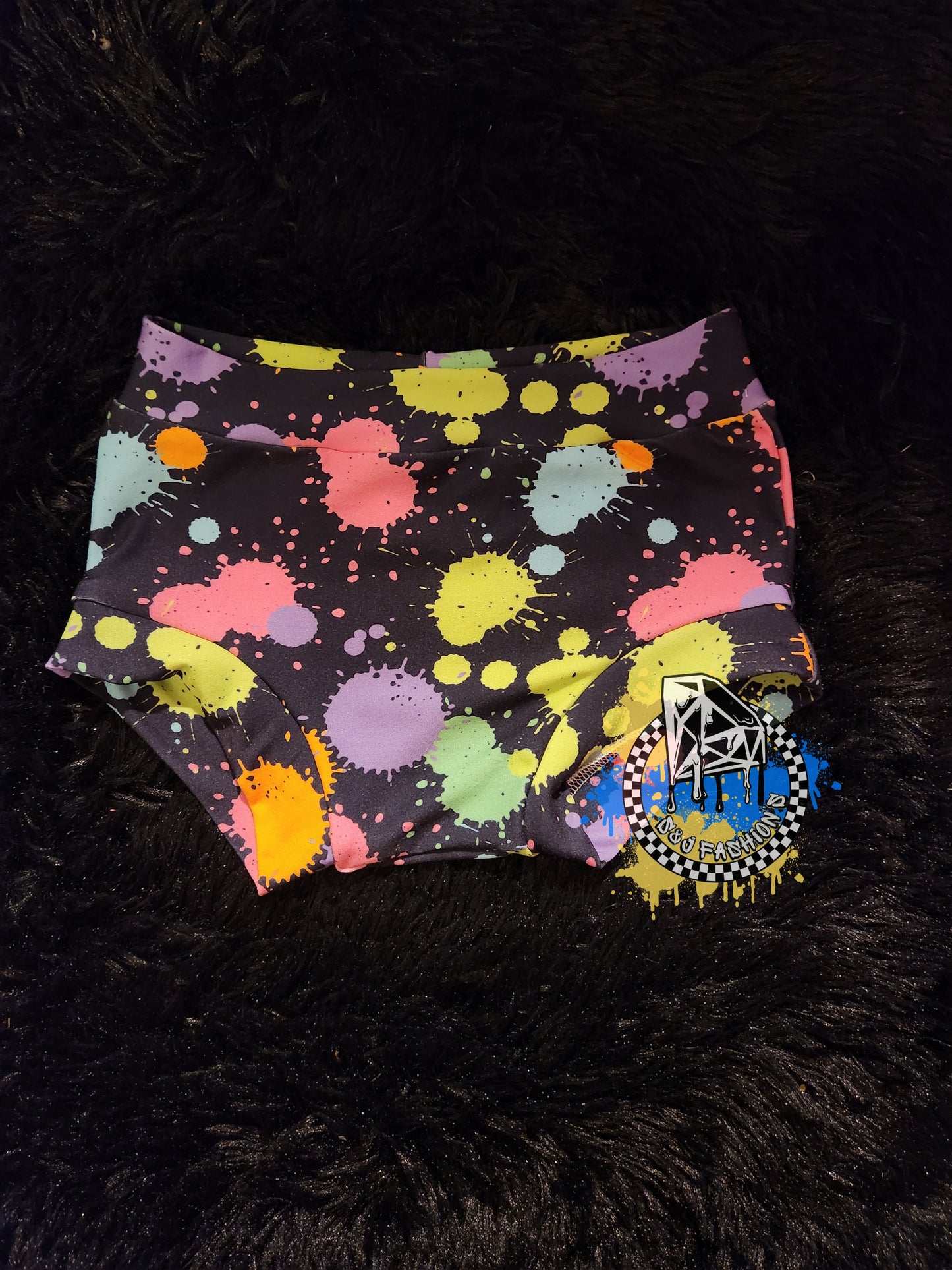 Neon Splatter Handmade