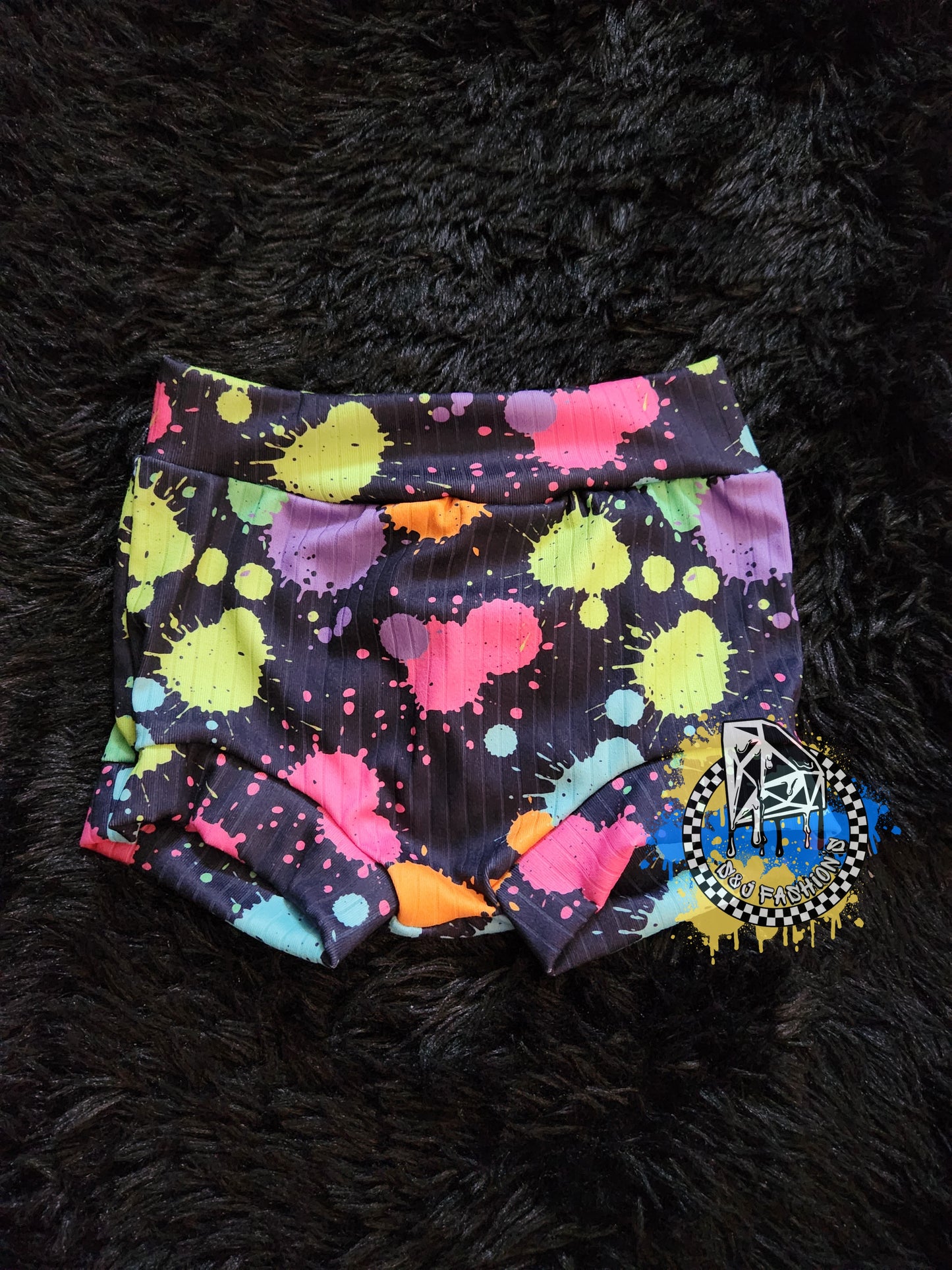 Neon Splatter Handmade