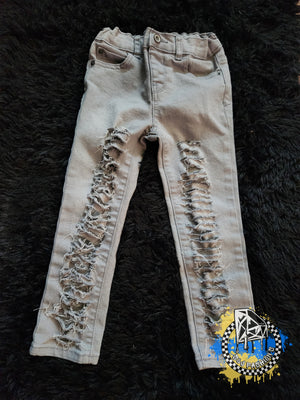 Basic Shreds Girls Distressed Jeans