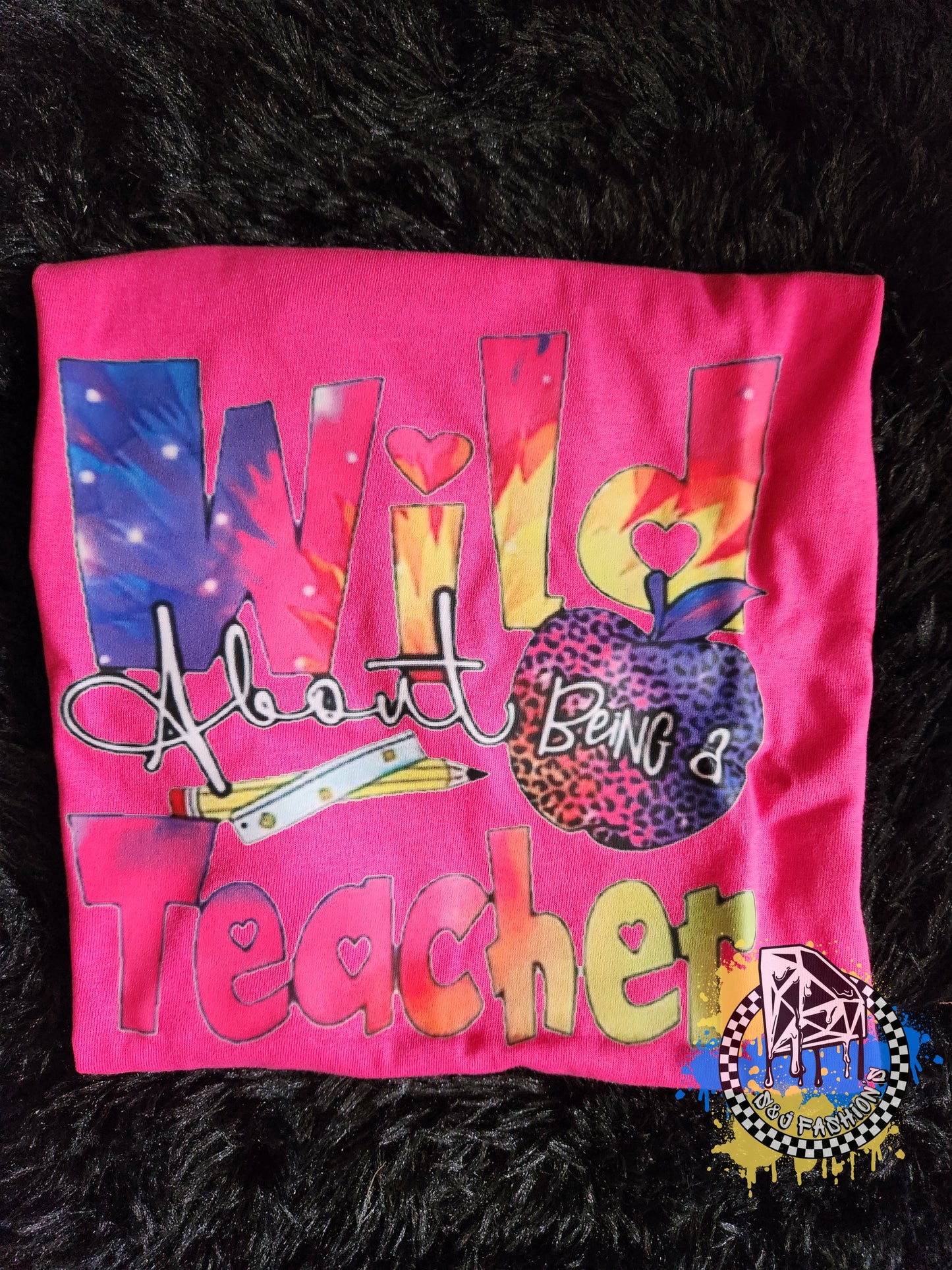 Wild about being a Teacher Ladies Shirt Mens Shirt