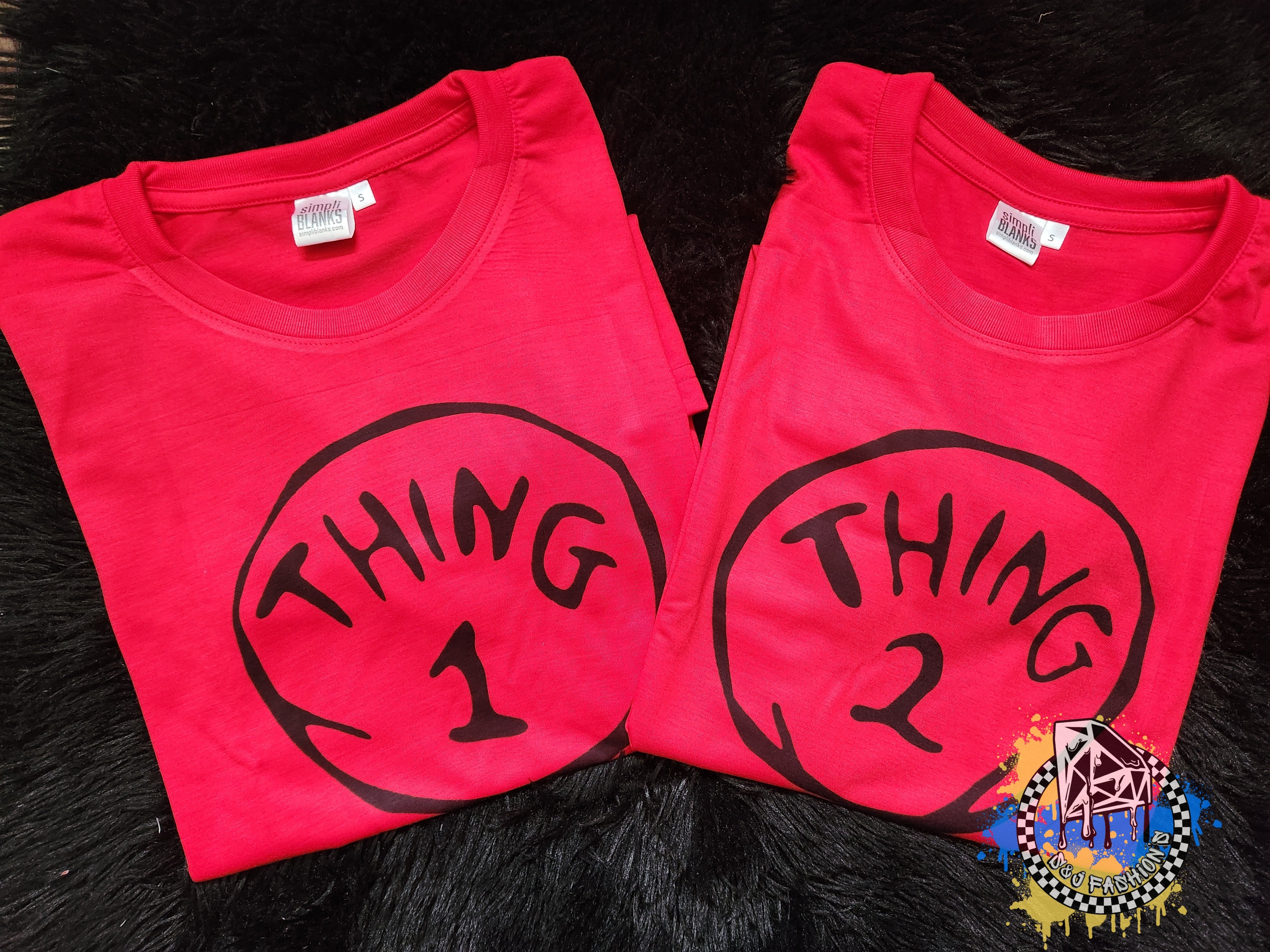 Thing 1 Thing 2 Sets Girls Shirt Boys Shirt Twins Dr. Seuss