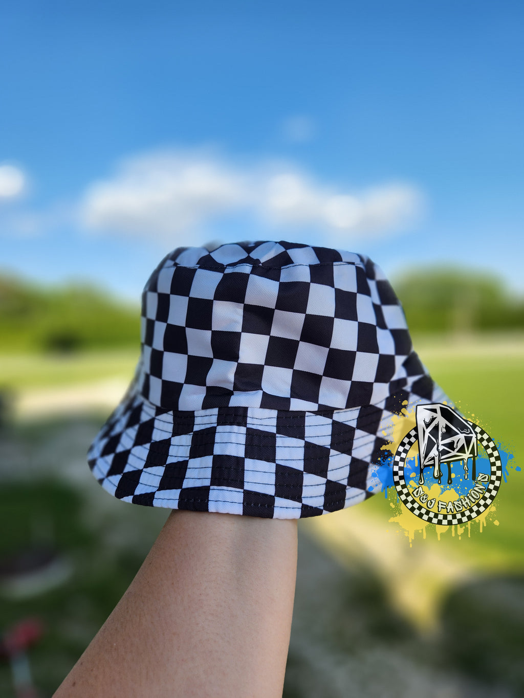 Checker Bucket Hat