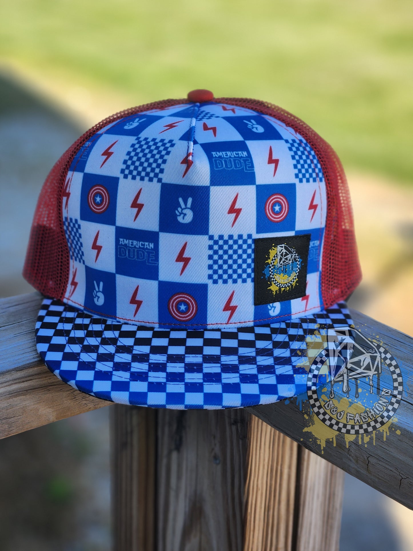 4th Of July Trucker Snapback Hat RTS