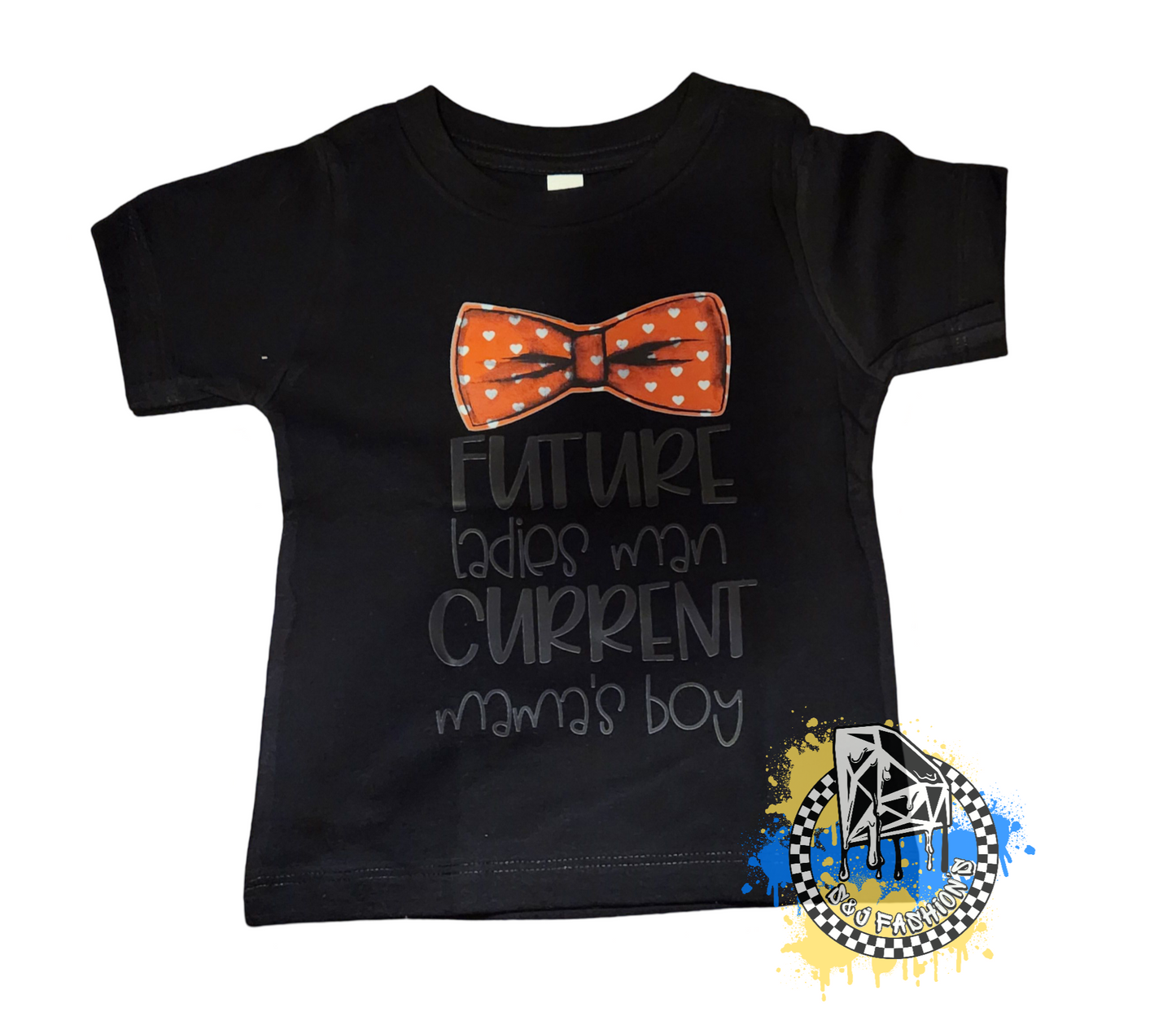 Future Ladies Man Currently Mama's Boy Valentines Boys Shirt