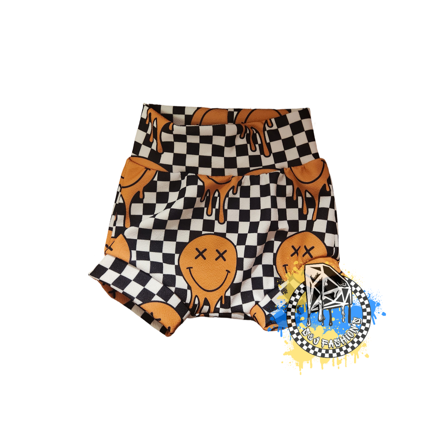 Checker Smiley Face Handmade