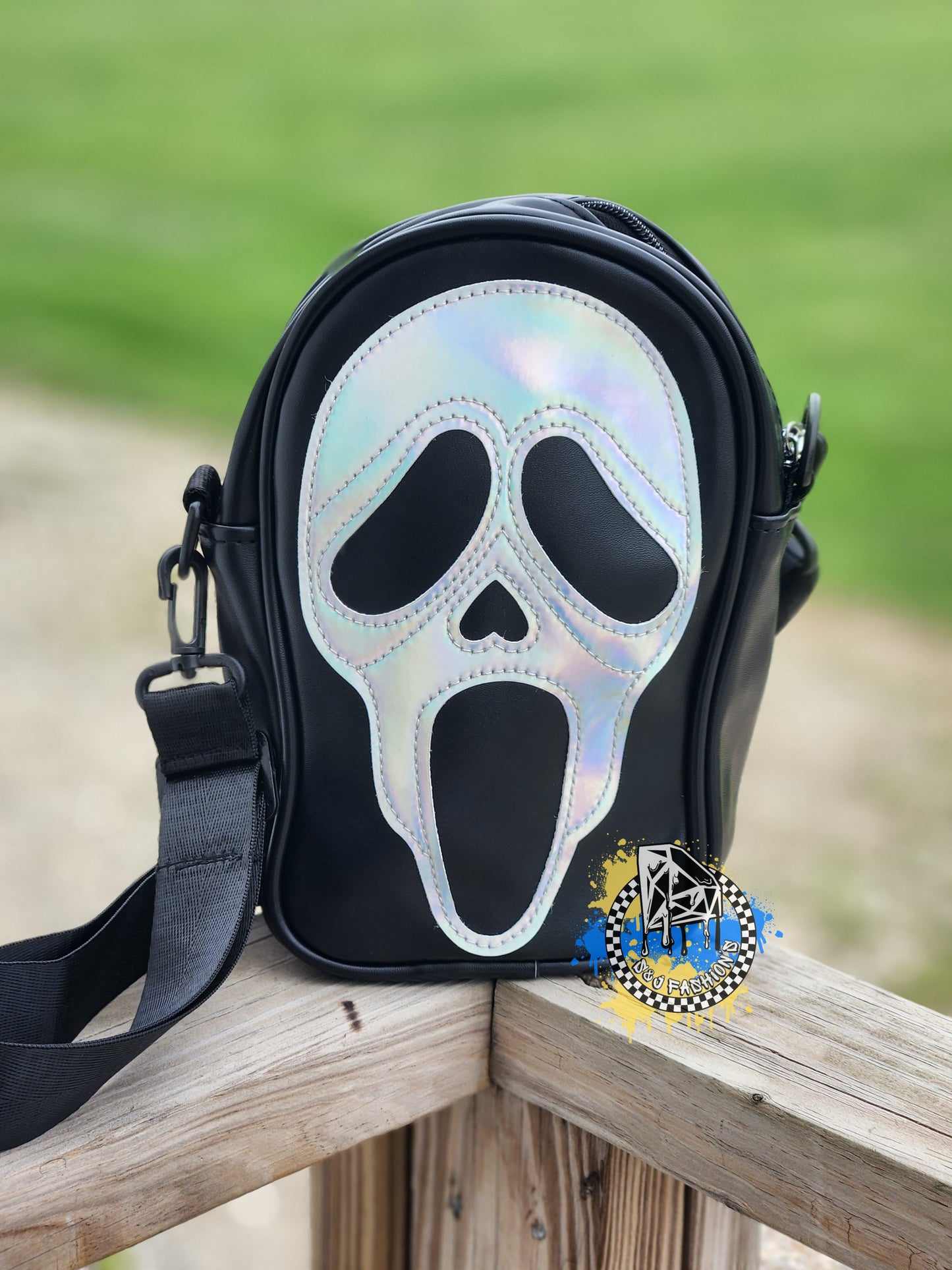 Sliver Holo Ghostface Bag Halloween