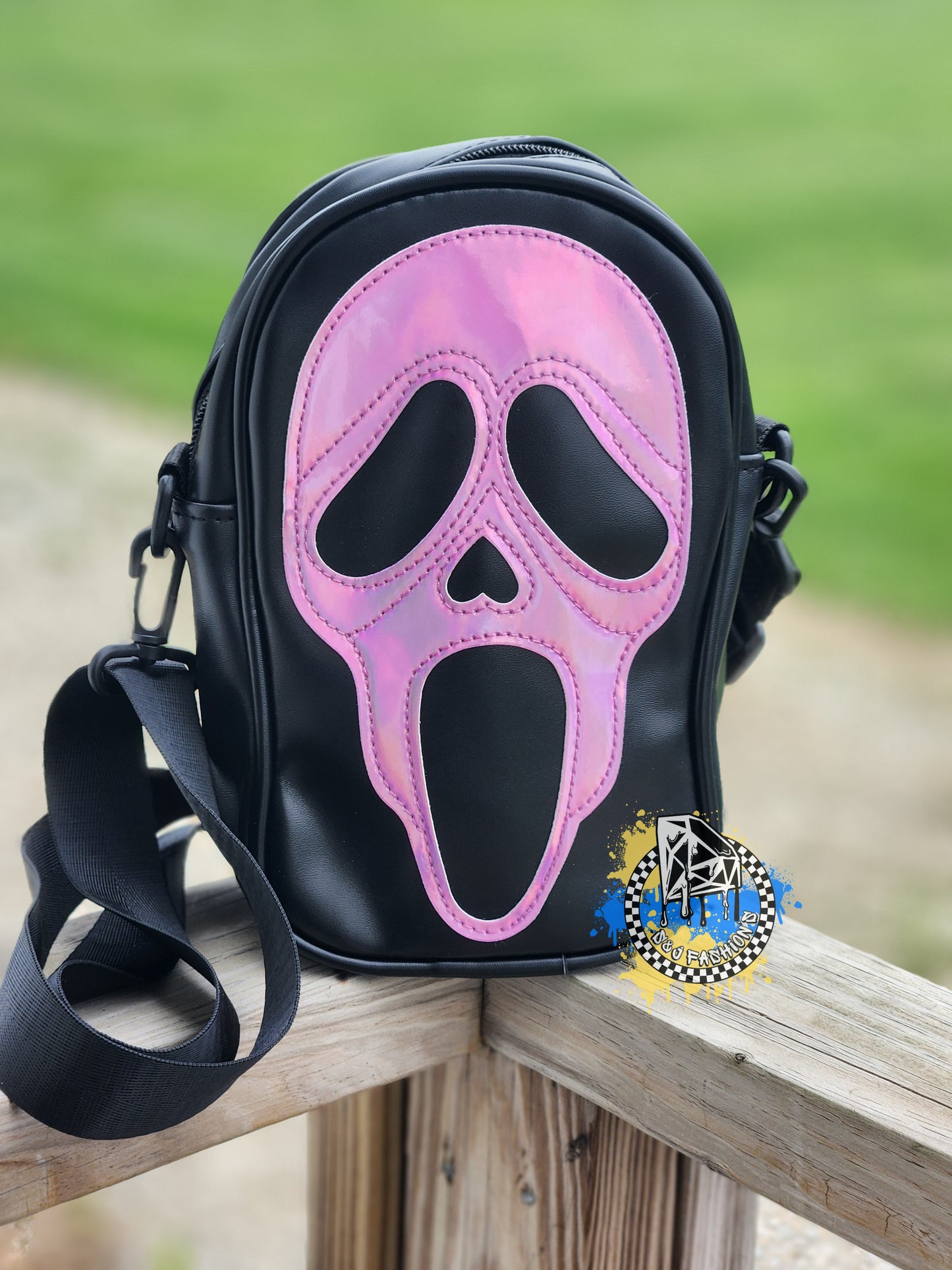 Pink Holo Ghostface Bag Halloween