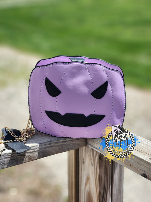 Purple Pumpkin Bag Halloween