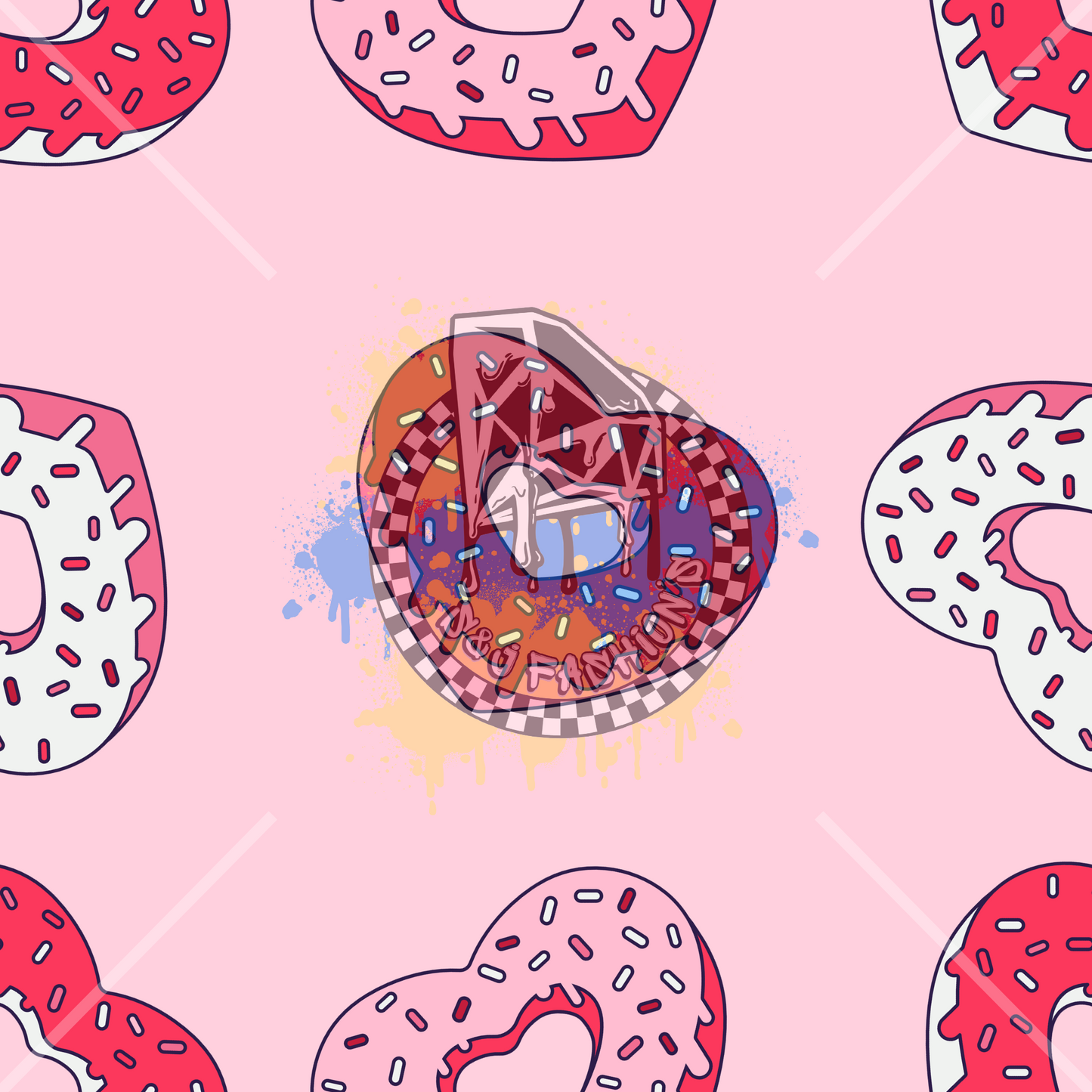 Heart Donut Valentines Handmade