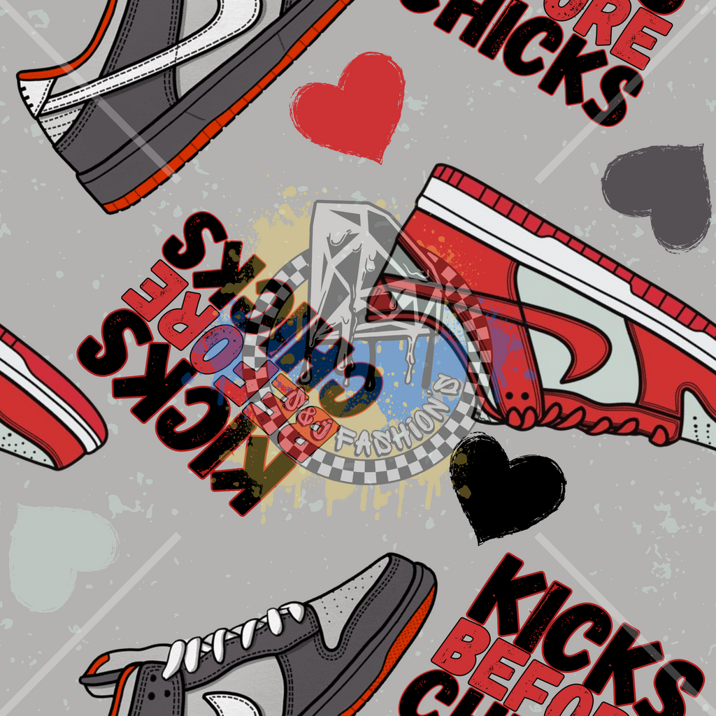 Kicks Before Chicks Valentines Handmade