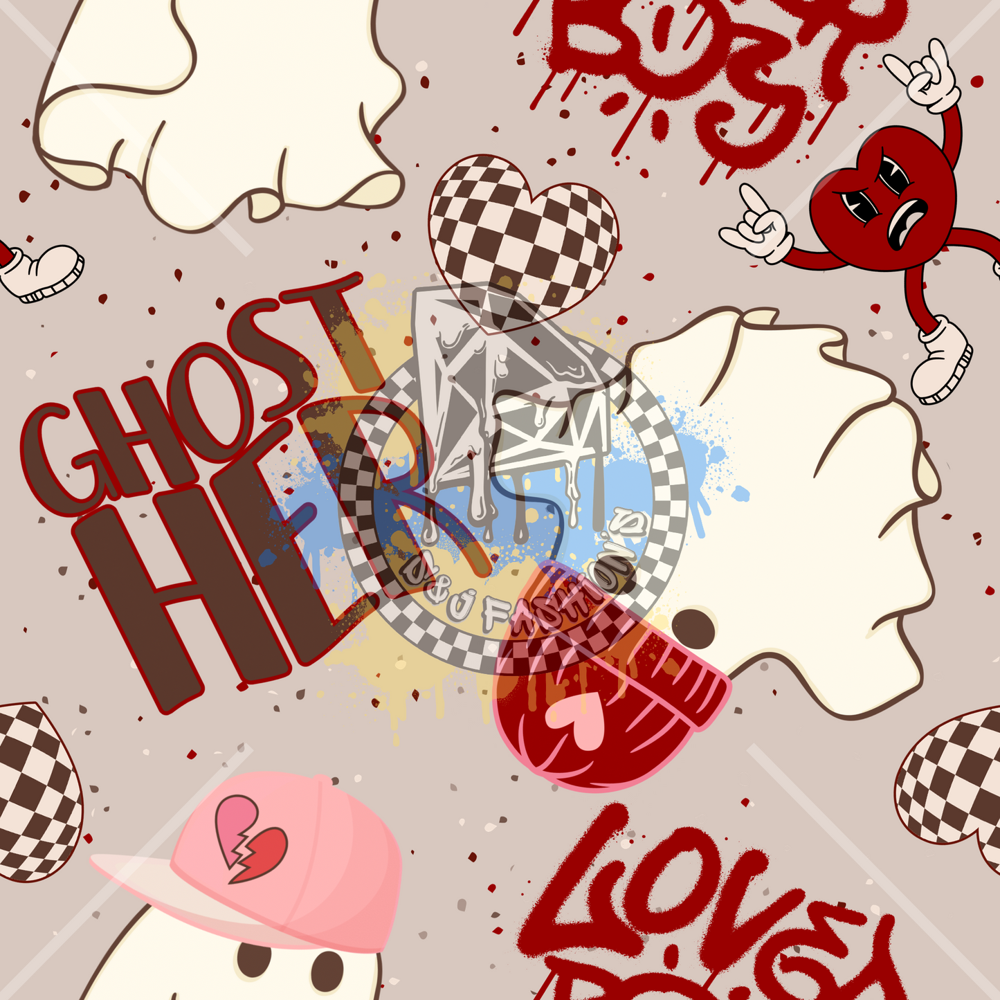 Ghost Her Valentines Handmade