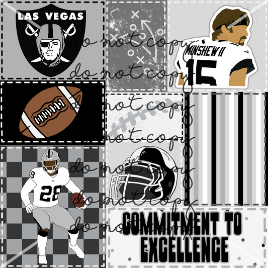Raiders NFL Handmade Football