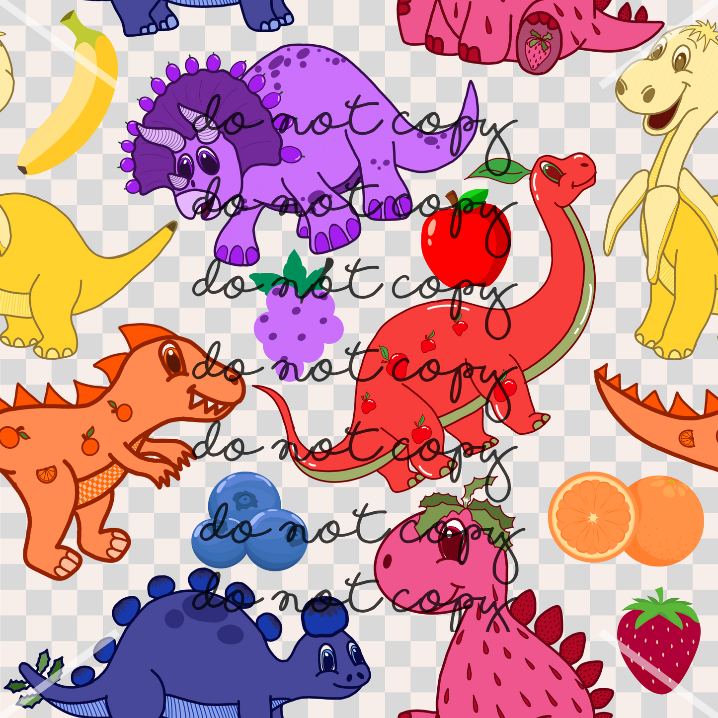 Fruit Dino Handmade