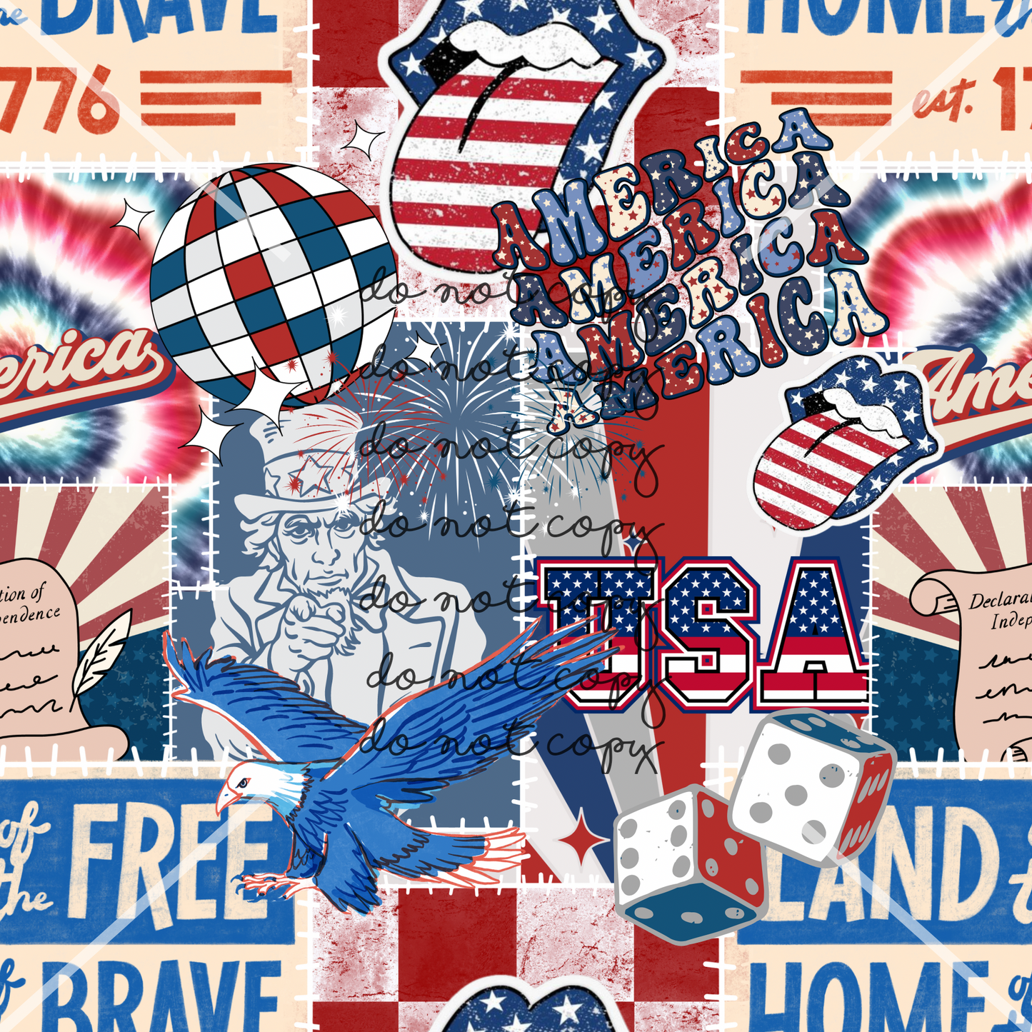 USA 4th of July Handmade