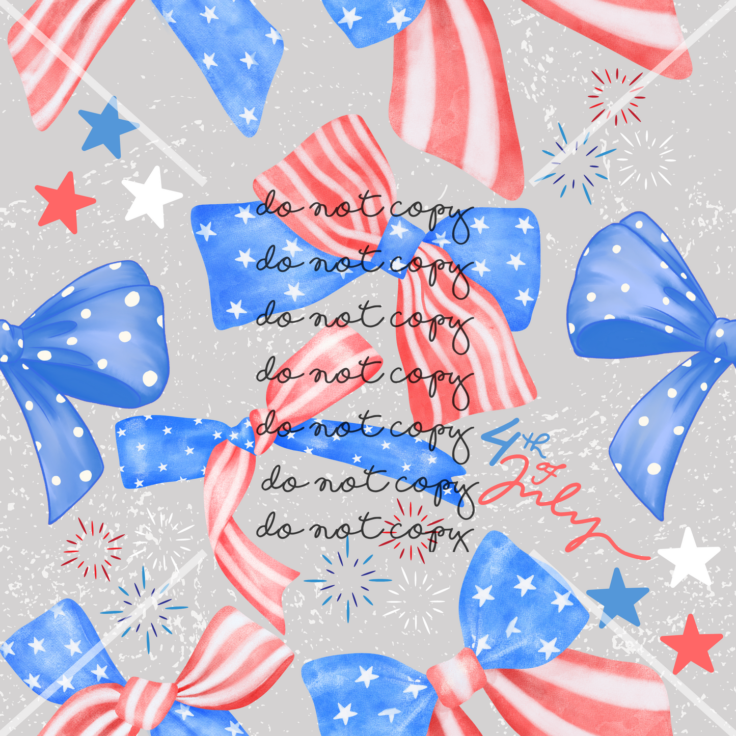 Bows 4th of July Handmade
