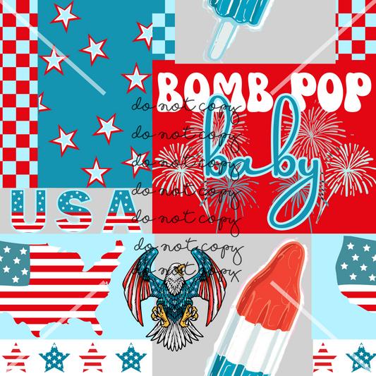 Bomb Pop 4th of July Handmade
