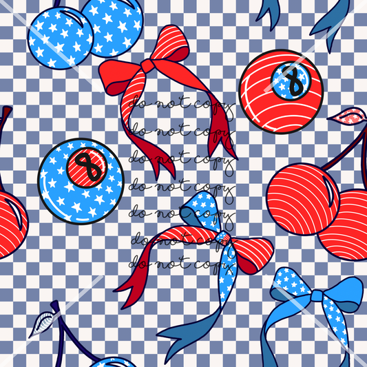 8Ball 4th of July Handmade