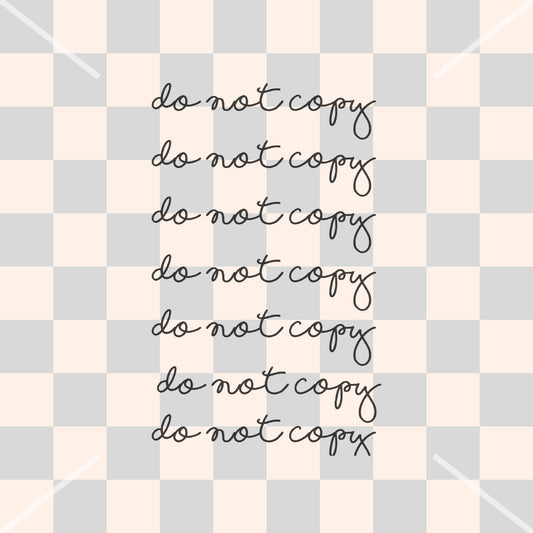 Grey & Tan Checker Handmade
