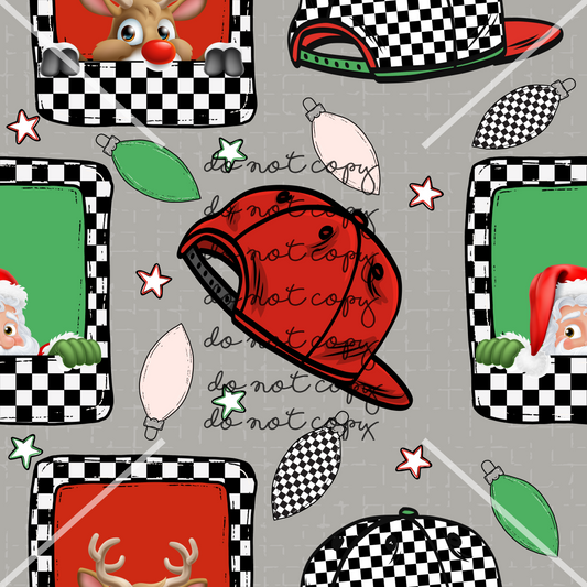 Reindeer Snapback Christmas Handmade