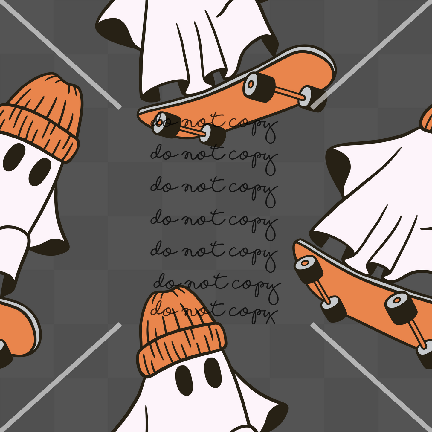 Skateboard Ghost Fall Handmade